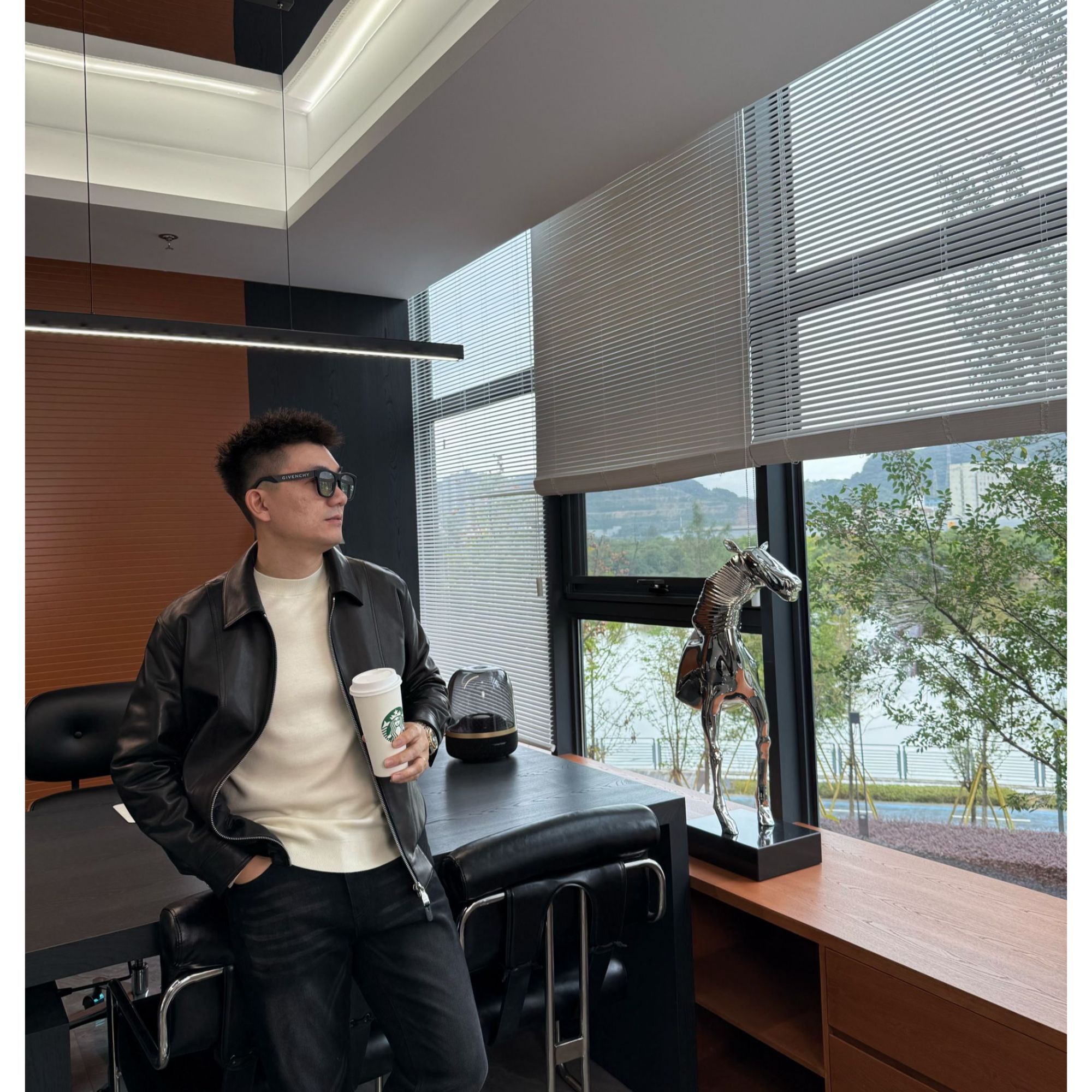 陆老板-【Dorc】冬季新款休闲时尚男士鹅绒皮衣-02121