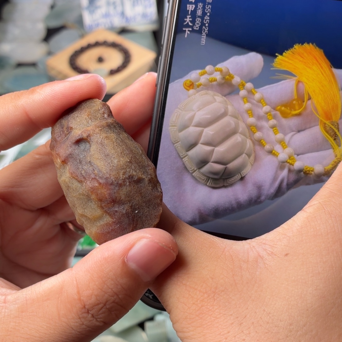 未镶嵌定制翡翠天然缅甸翡翠a货红黄雾层富甲题材