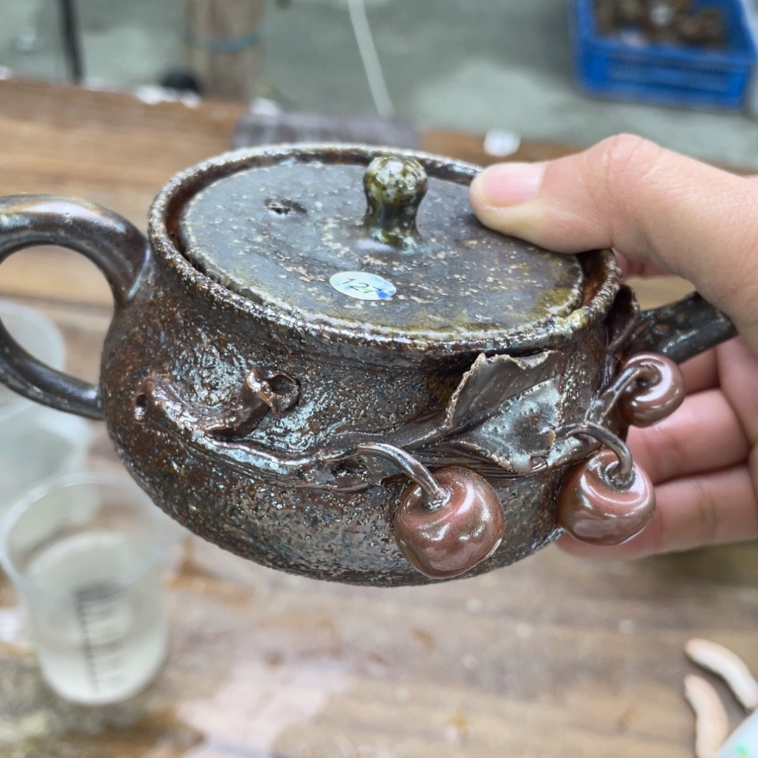 陶纯手工柴烧茶壶茶具