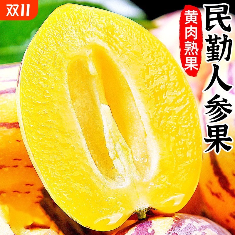 【低糖水果】甘肃民勤人参果当季新鲜低糖黄心黄肉人参果整箱包邮