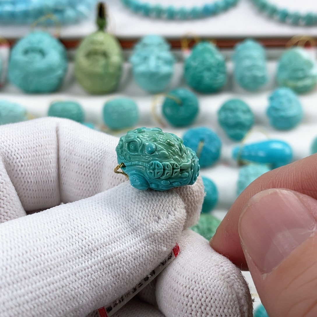 绿松石车挂未镶嵌