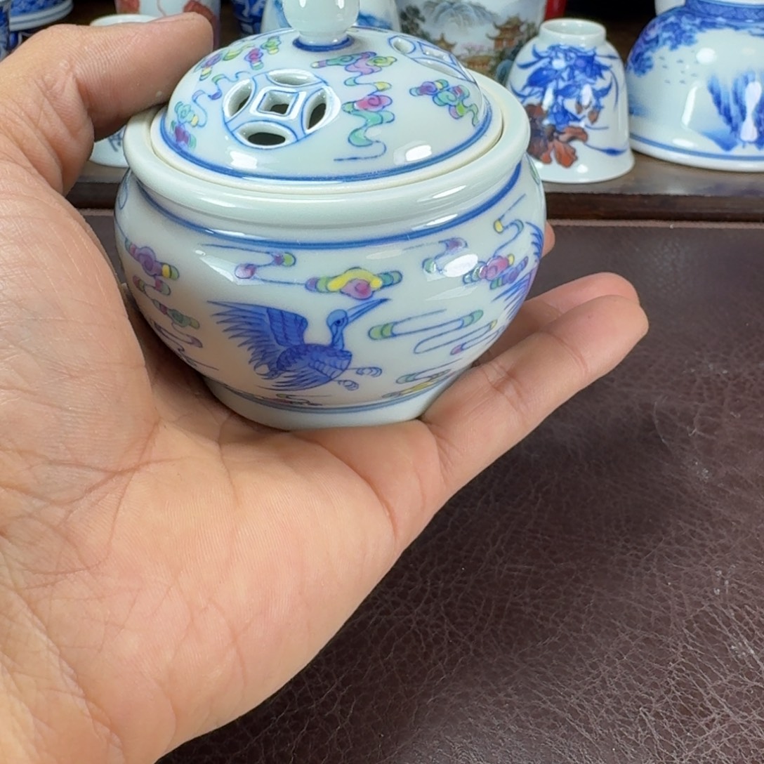 ****瓷片当代景德镇陶瓷手绘茶具