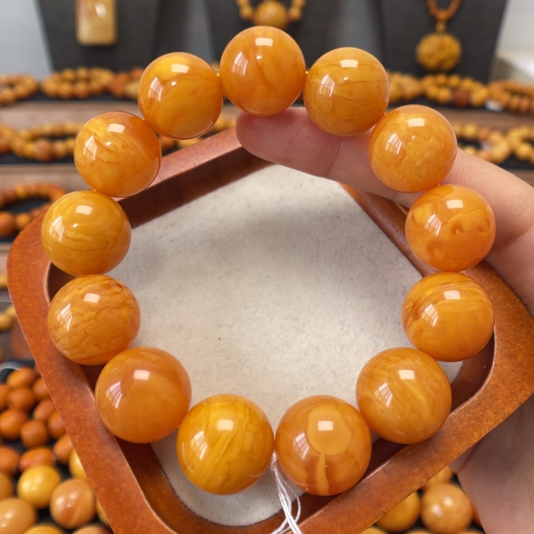 蜜蜡未镶嵌手链蜜蜡