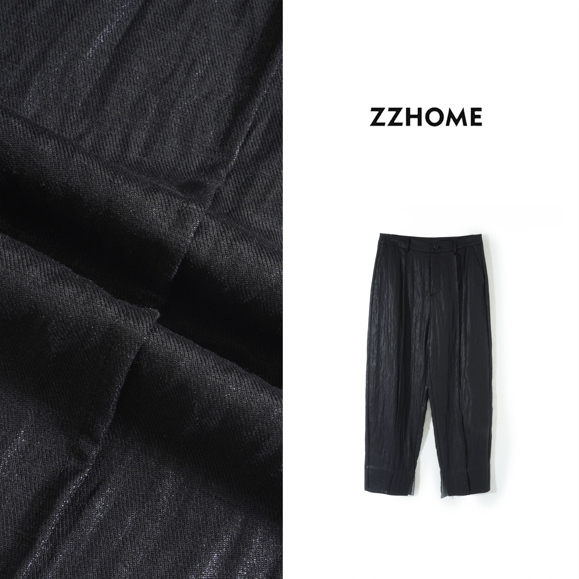 ZOZO HOME | 递进美学双色油女士百搭腊光感裤子小脚裤q173996p
