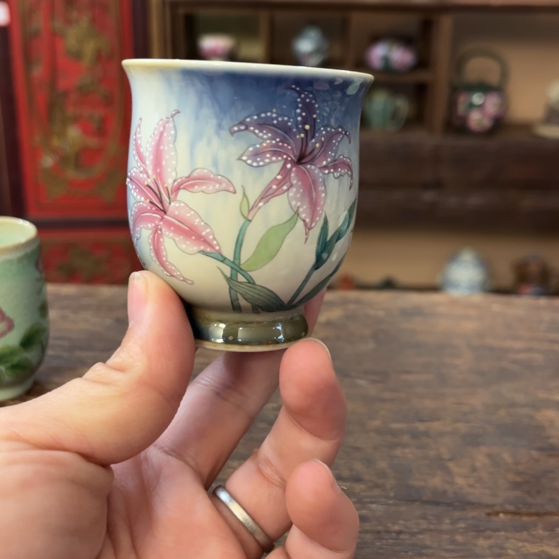 柴烧手工手绘陶瓷