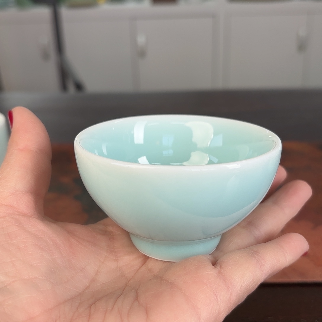 龙泉云间青瓷小米茶器
