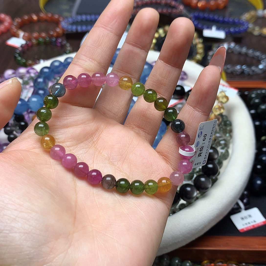 碧玺手链未镶嵌手链