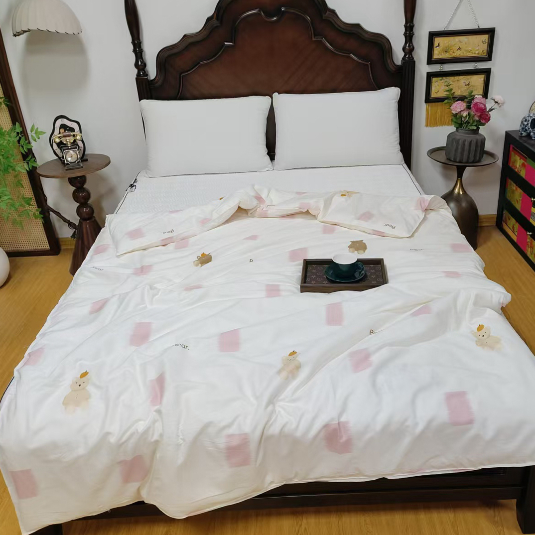 高枝高密印花单人被套150*200微瑕～A025