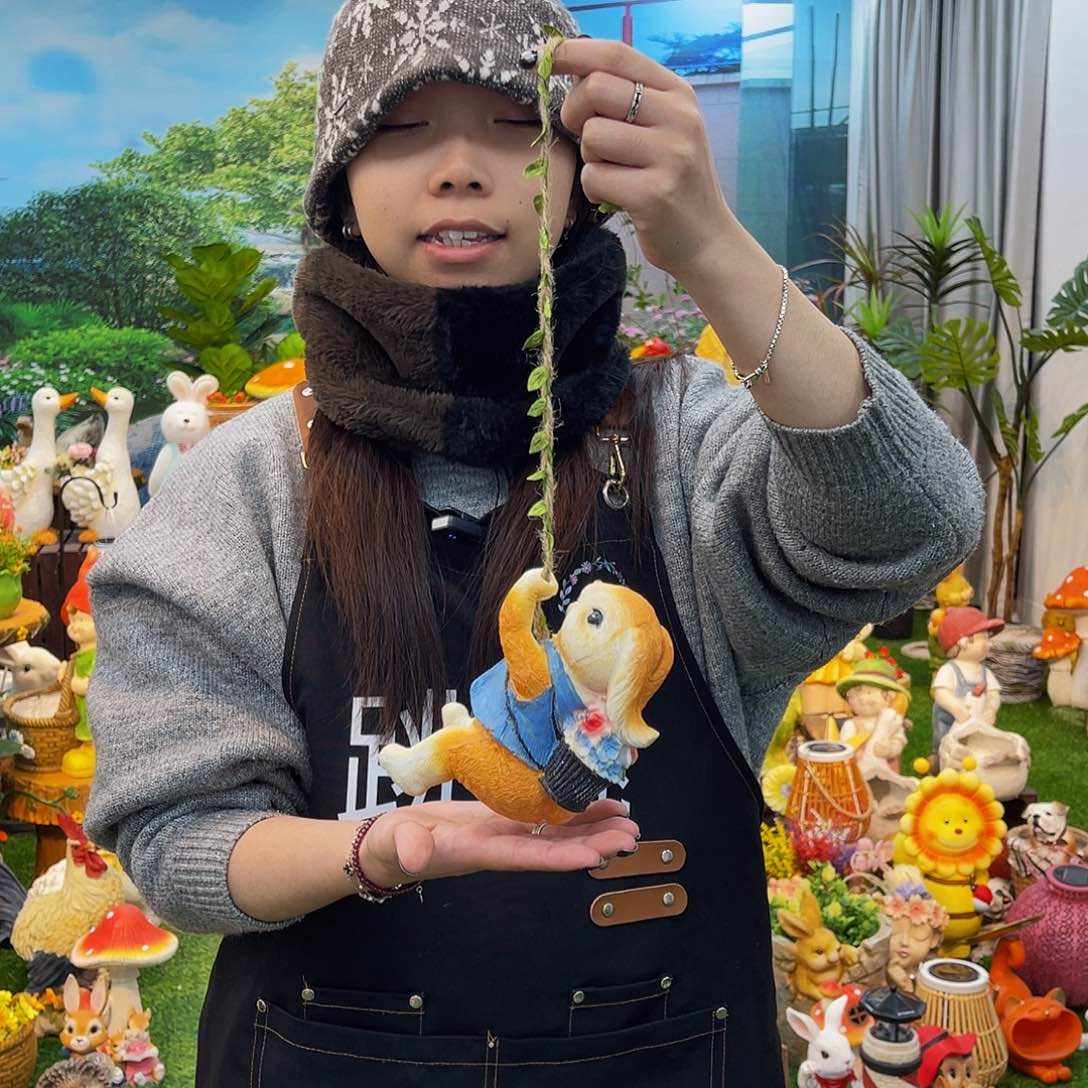 红陶花园庭院摆件&000&