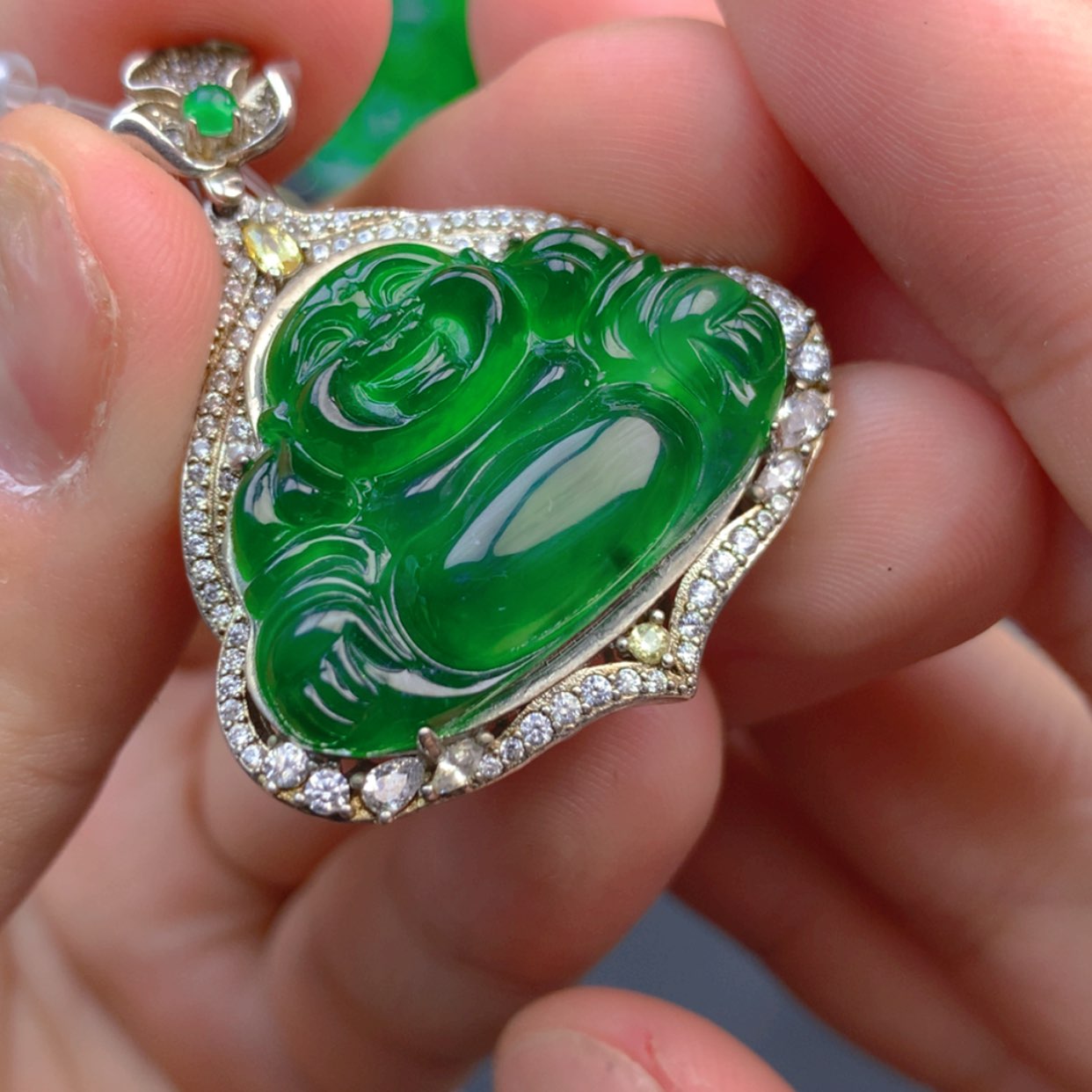 【闪购商品】翡翠颈饰银S925镶嵌1111111