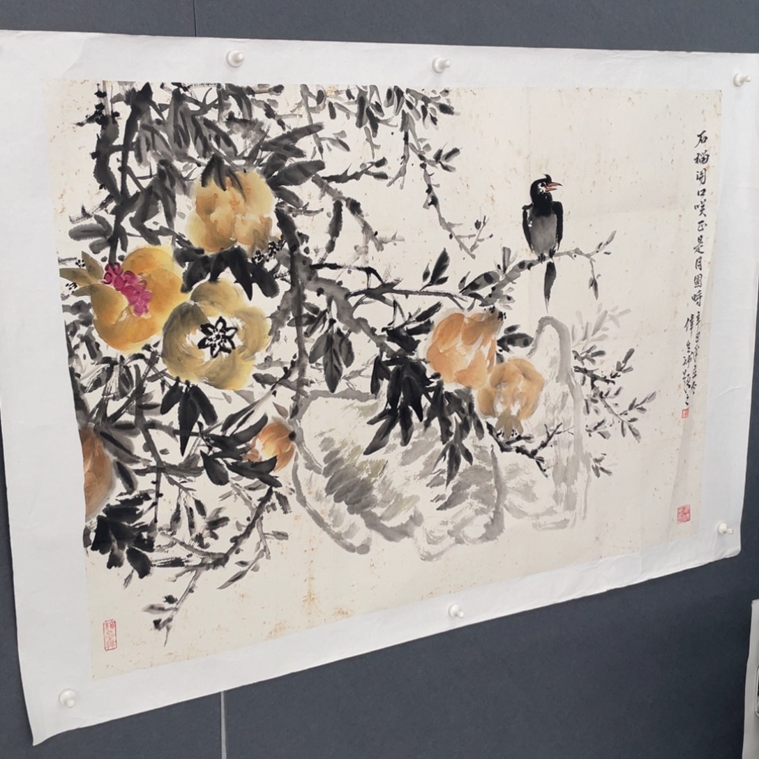 国画何伟生老师绘画