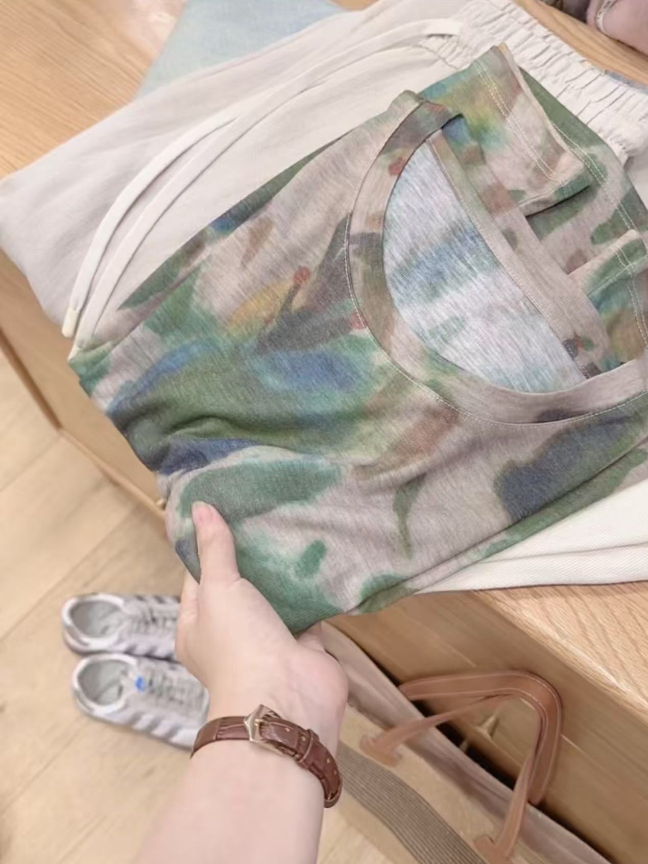 七言家巨好看！夏季青果晕染凉快短袖@