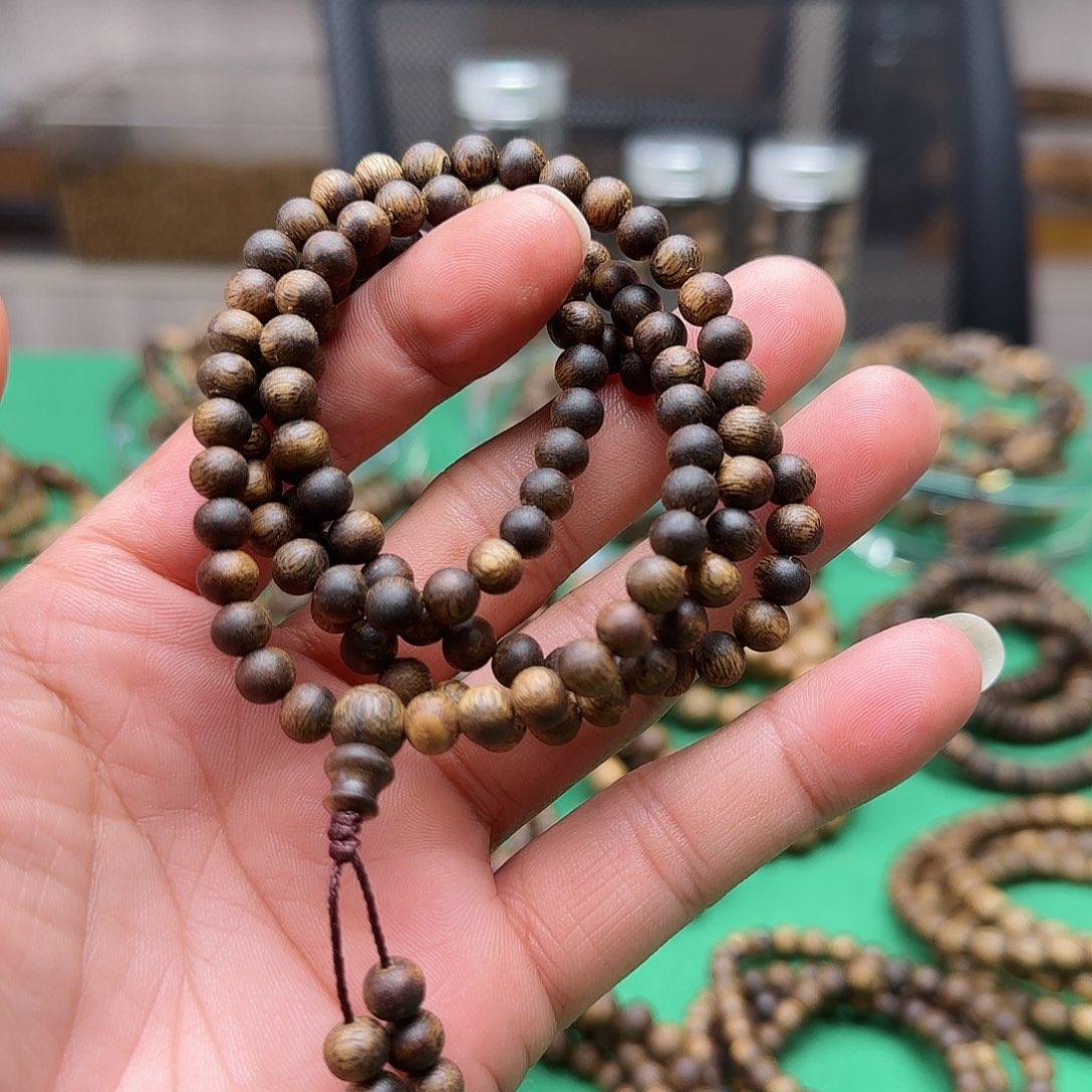 沉香手串海南白棋