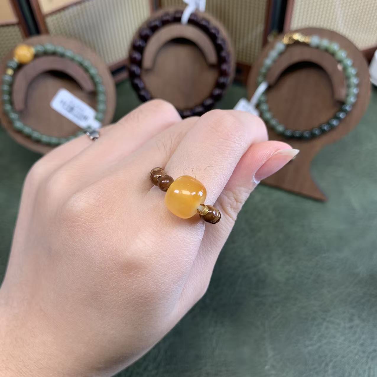 手作珠语集/库克精美戒指（黄）ZA587