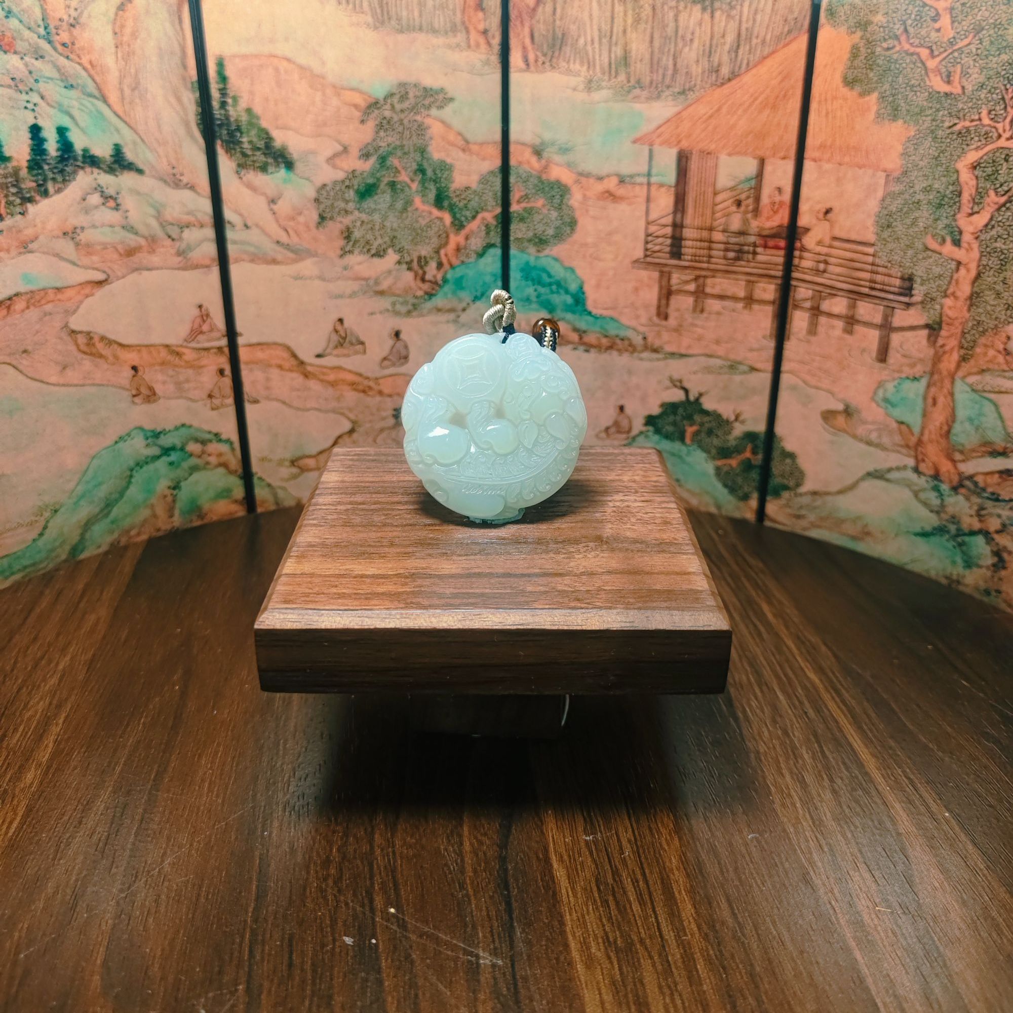 P和田玉貔貅吊坠0485