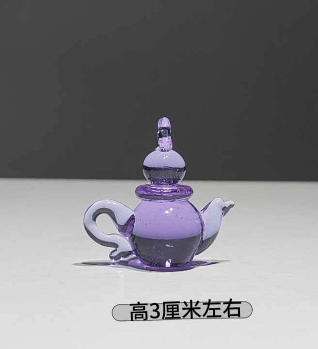 手工琉璃进口料工艺品梦幻之壶摆件/创意品/彩色/手工