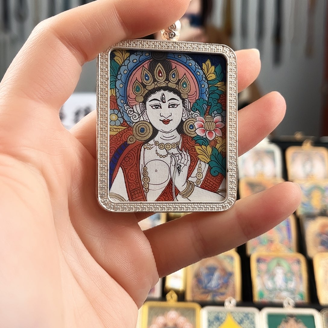 吊坠白度半身 纯手绘放漏