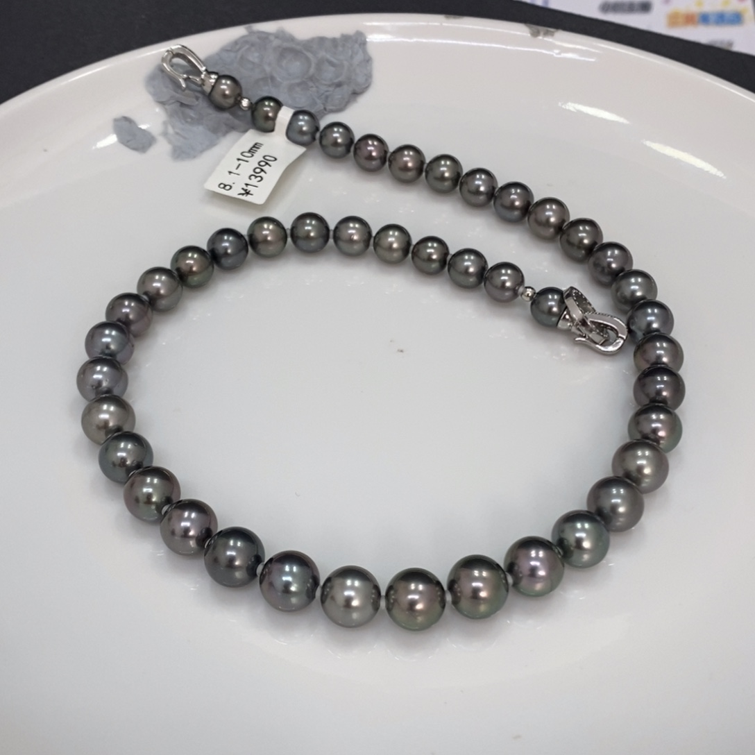 未镶嵌颈饰海水珍珠欢*太大溪地项链8.1-10刘