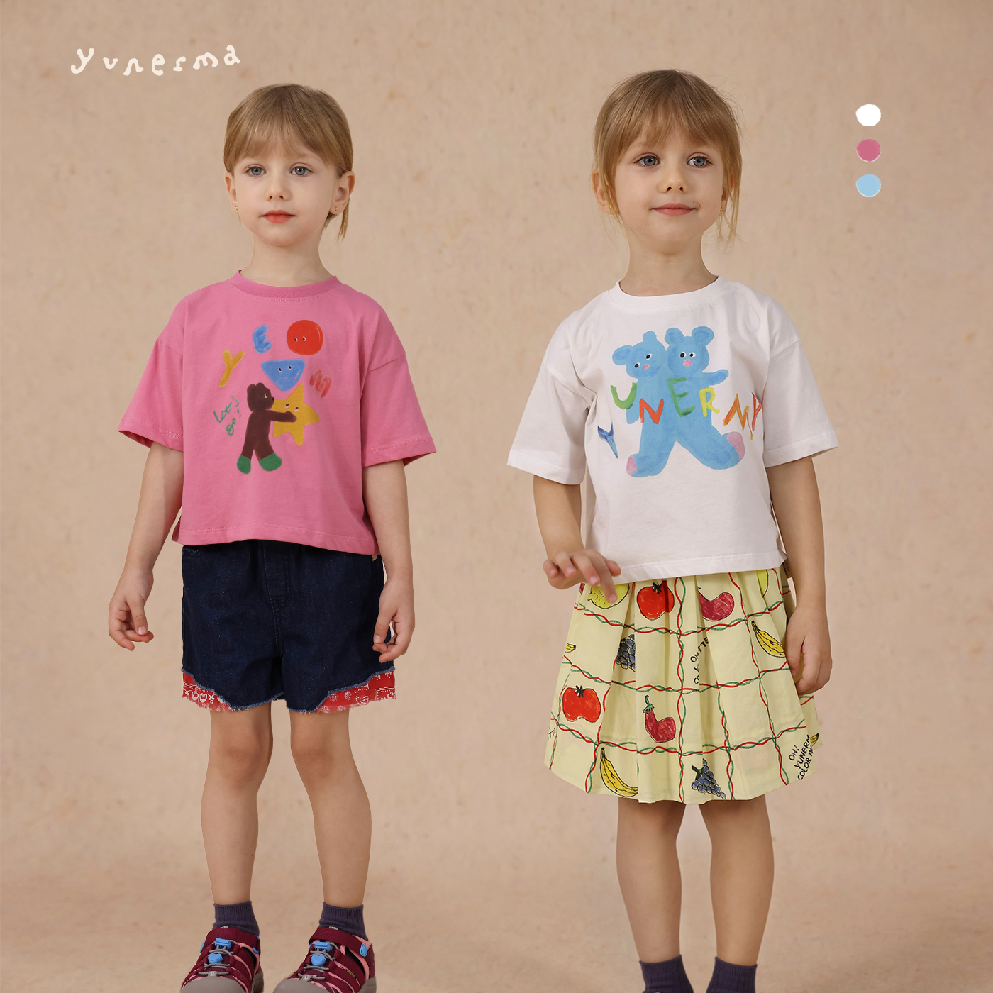 【可爱卡通短袖】短款百搭短袖T恤