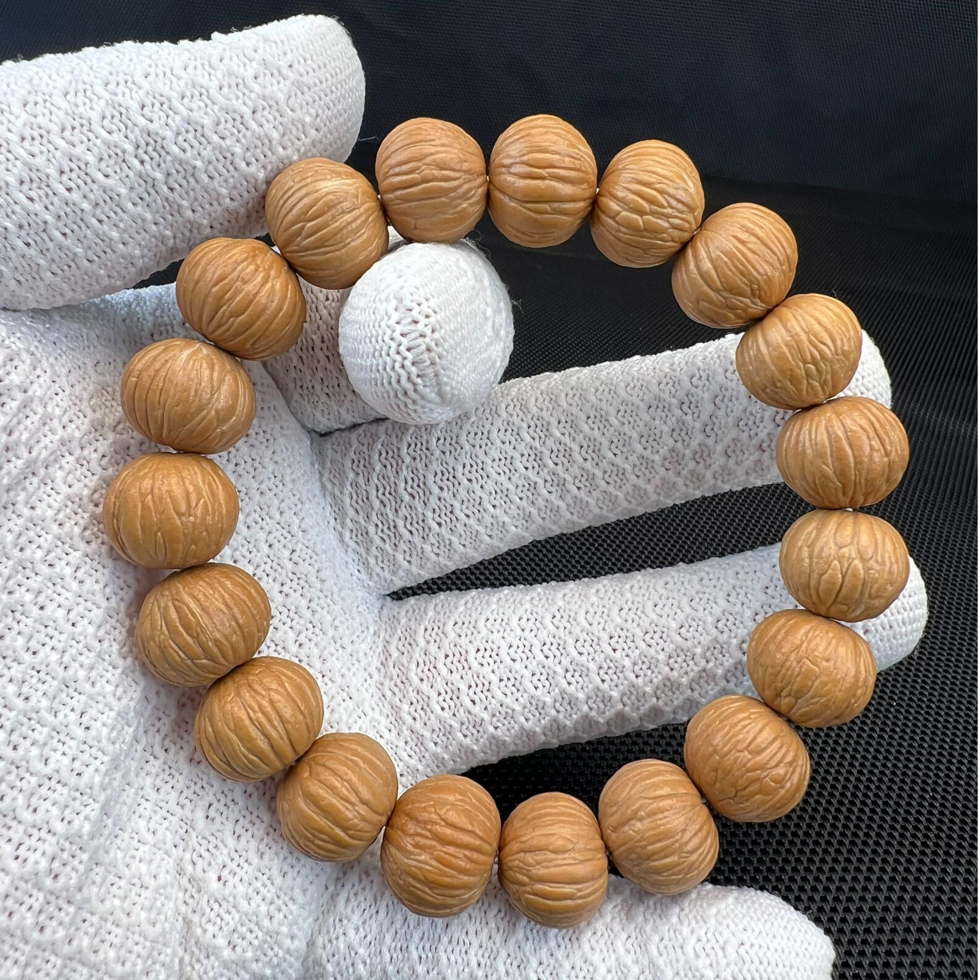 猴头核桃手串【凤羽】原皮原色无泡药