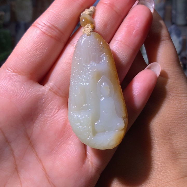 和田玉未镶嵌颈饰