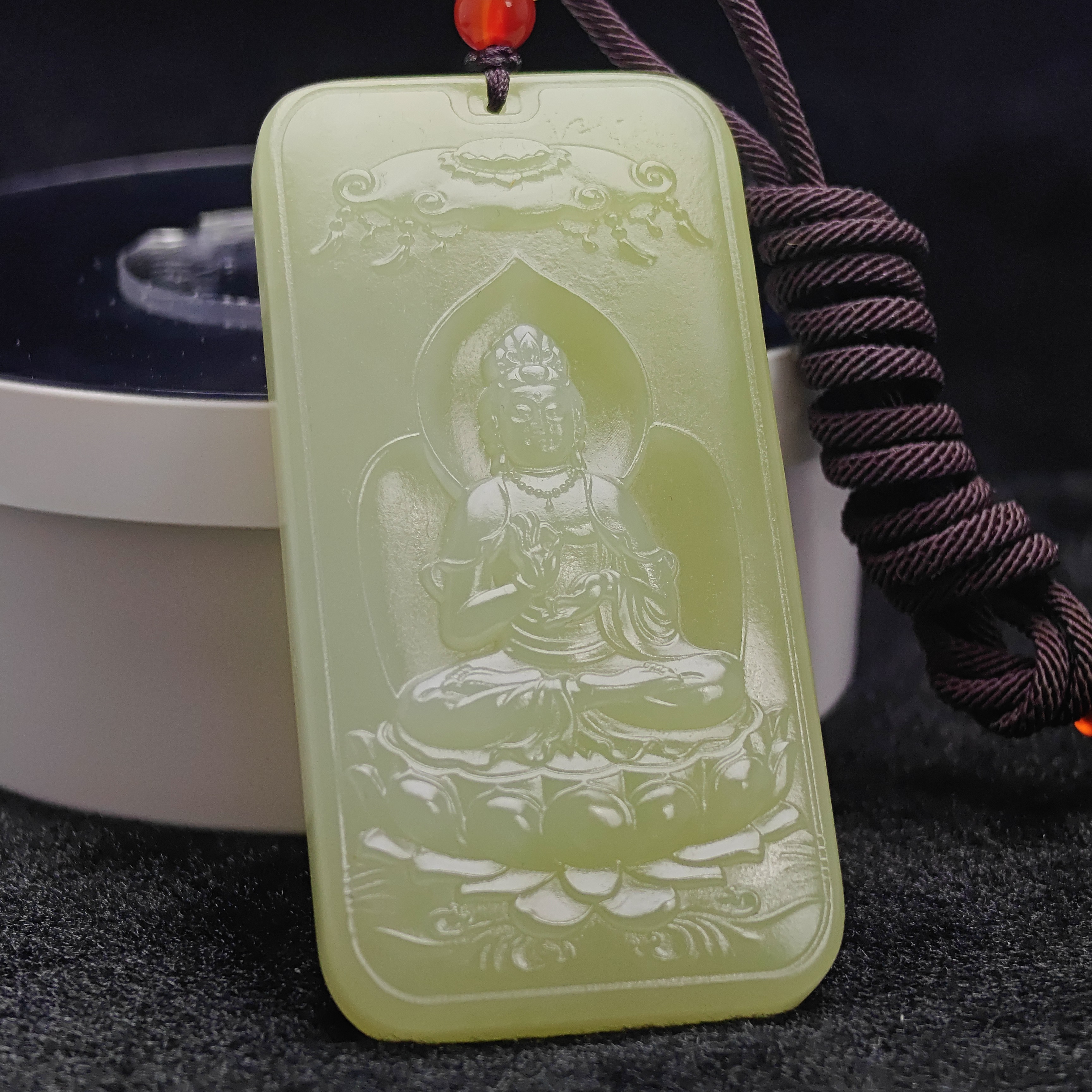 山水观音挂件A055