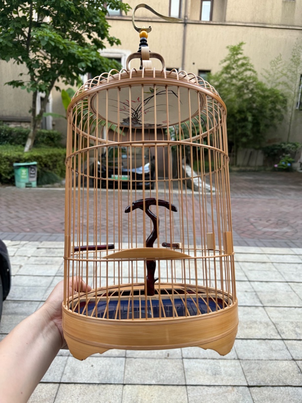 石燕笼小黑白笼 精品笼 川工川料 直径27高度36全套满配