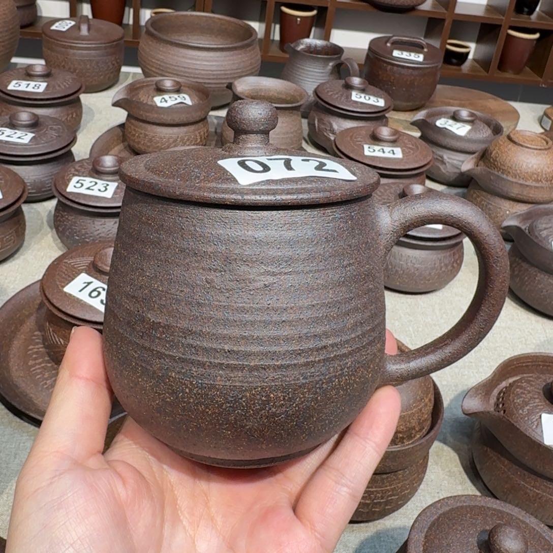 粗瓷茶具素色盖碗