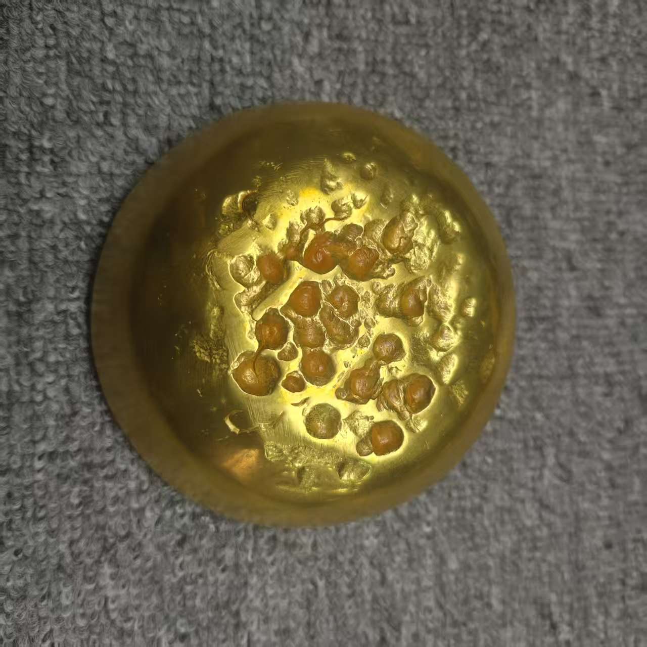 仿古大饼拾两摆件工艺品G036
