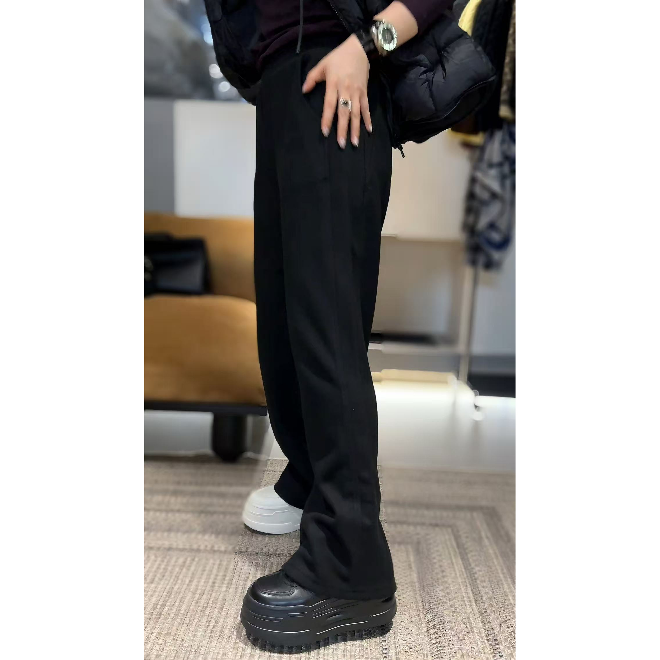 《神奇裤王》补单1039高腰直筒休闲裤宽松百搭休闲裤长裤女裤