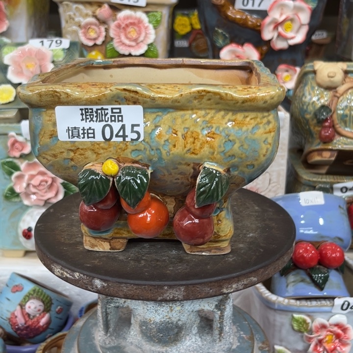 紫砂花盆粗陶材质多肉花盆045