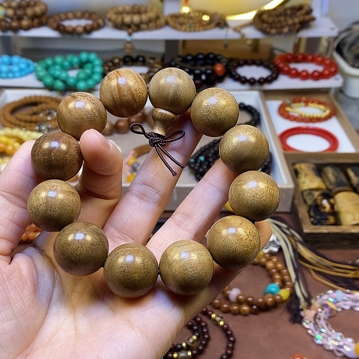 木金丝楠木满水波手串2.0