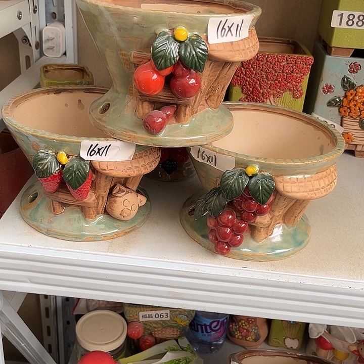 粗陶材质多肉花盆