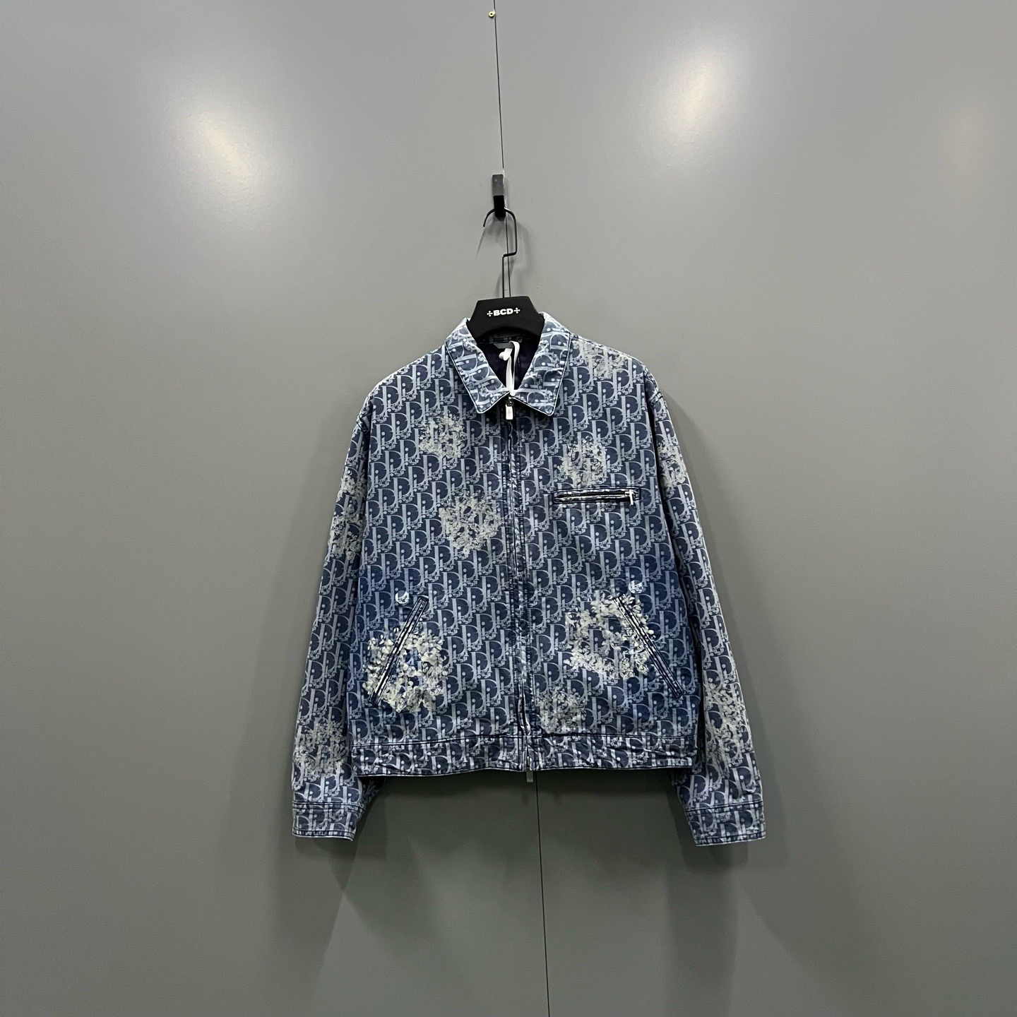 95新 DIOR/迪奥 jp905 013837 满印老花翻领外套 46码