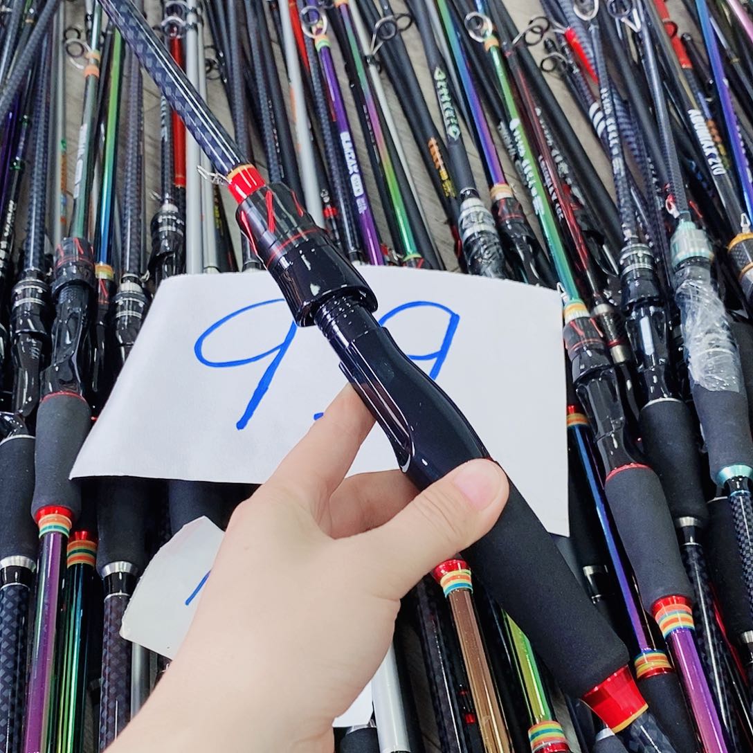 黑红色直柄路亚竿1.65米螺纹款