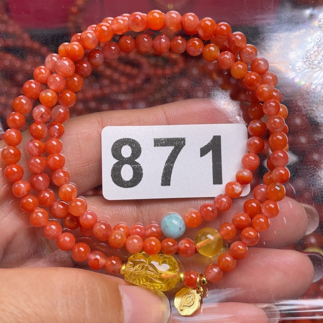 手链未镶嵌南红玛瑙