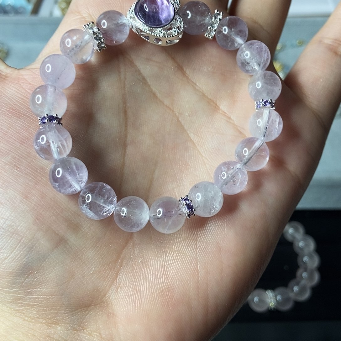 水晶手链合金紫水晶