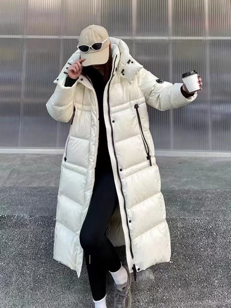 大衣女款时尚休闲连帽冬季加厚潮流保暖