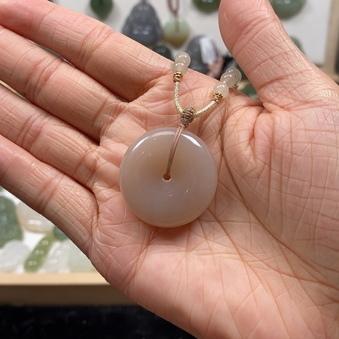 和田玉挂件未镶嵌卡29.5