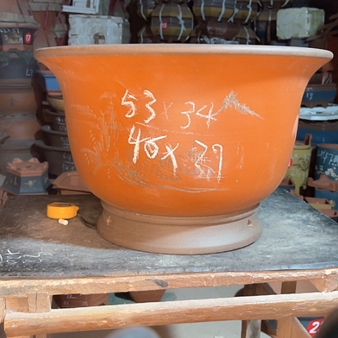 紫砂花盆大金钟盆一个