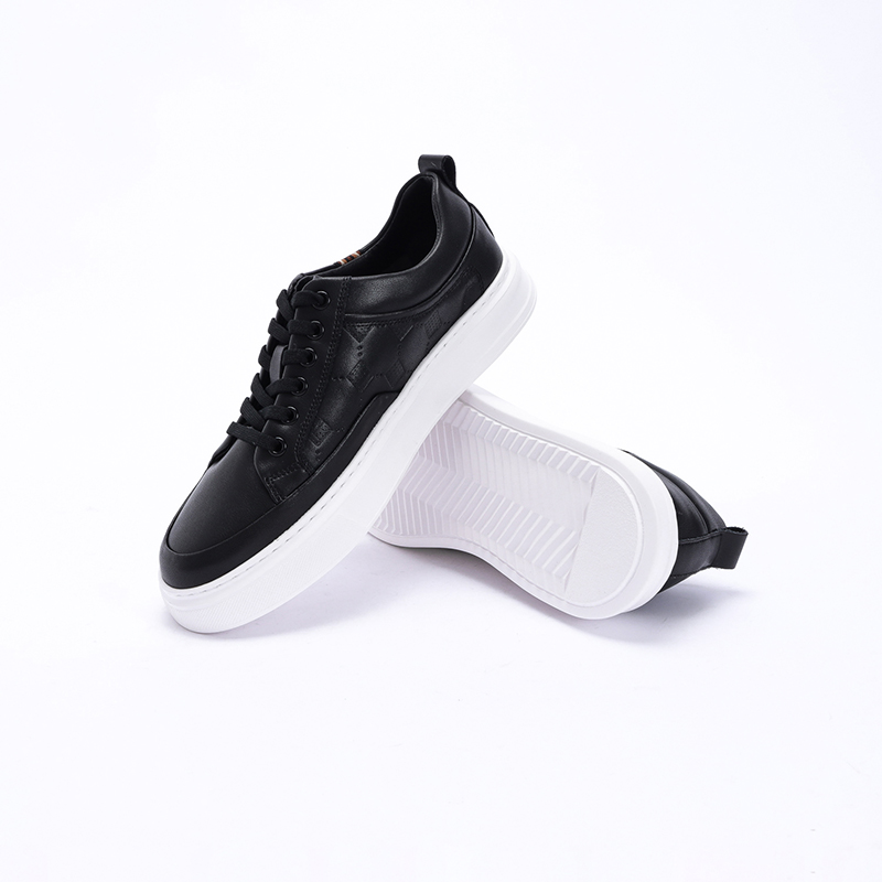 【双11限量破价•3D立体压纹】莱克斯顿春秋休闲鞋板鞋绑带超轻底