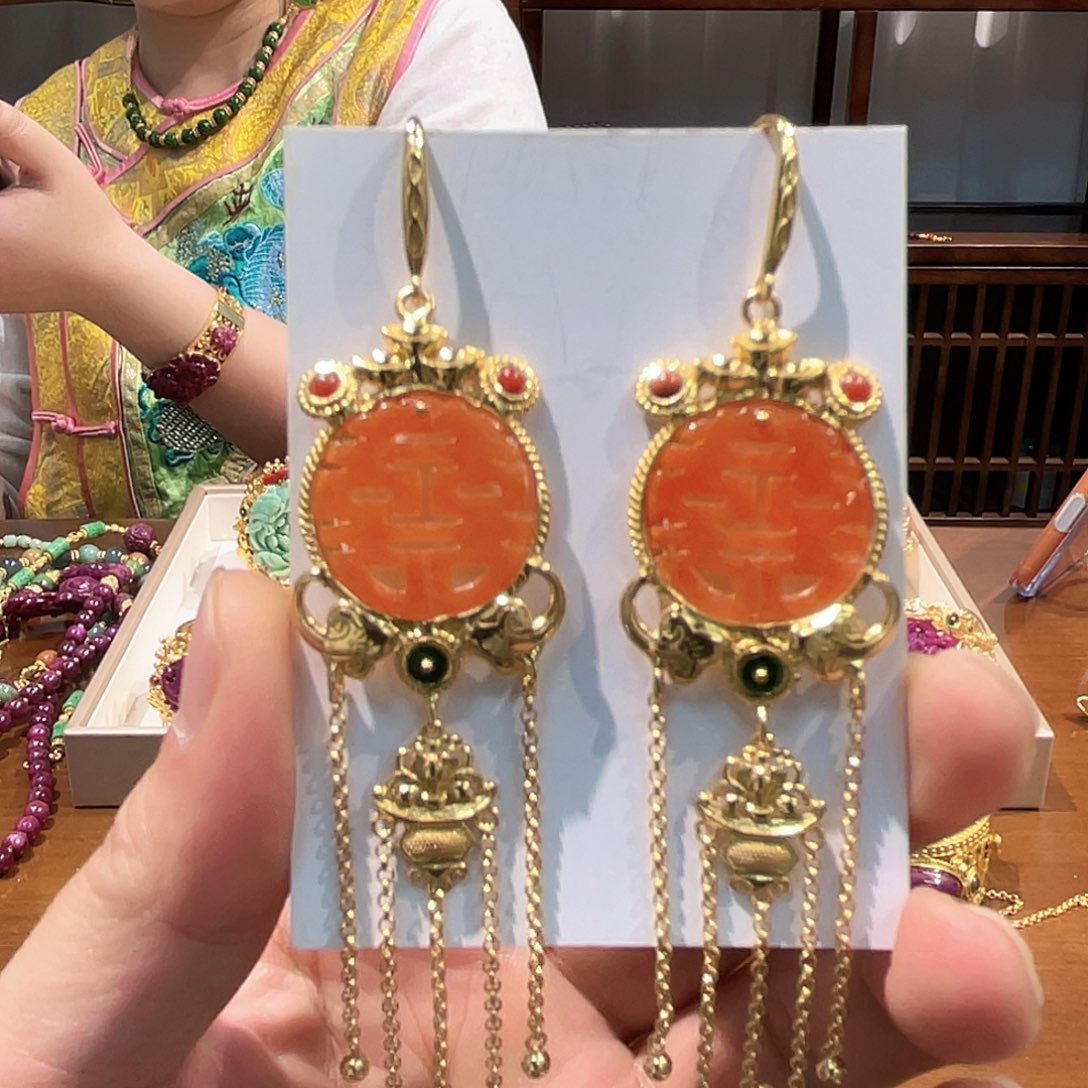 锦纶非金属耳坠耳饰