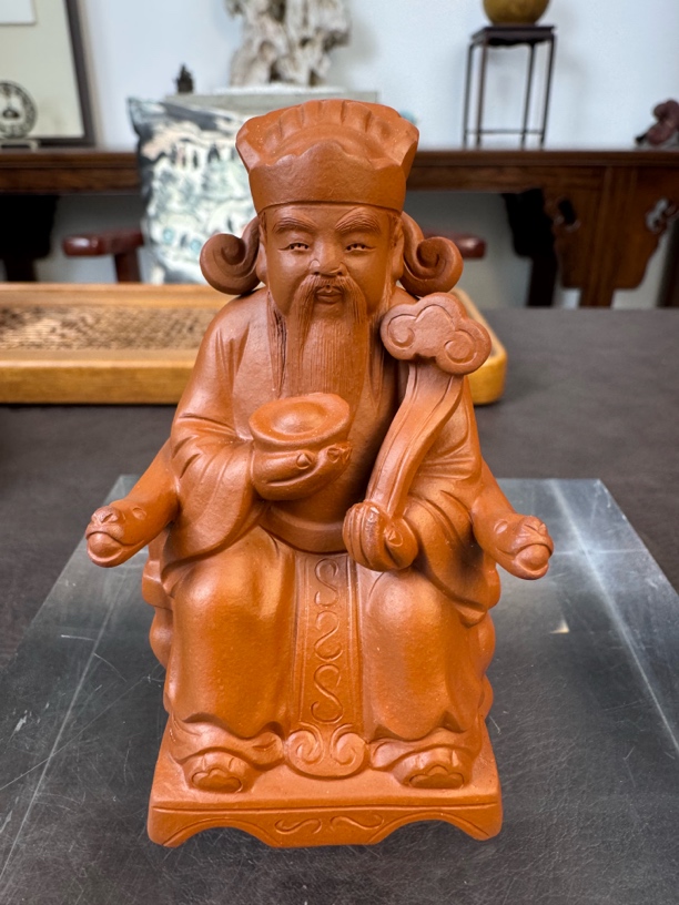 原矿朱泥  ［小财神］手工制作