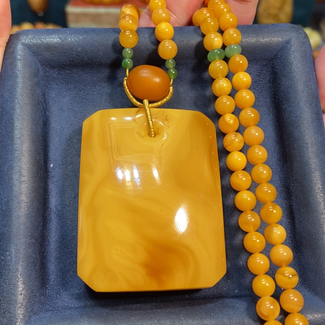 蜜蜡颈饰未镶嵌蜜蜡