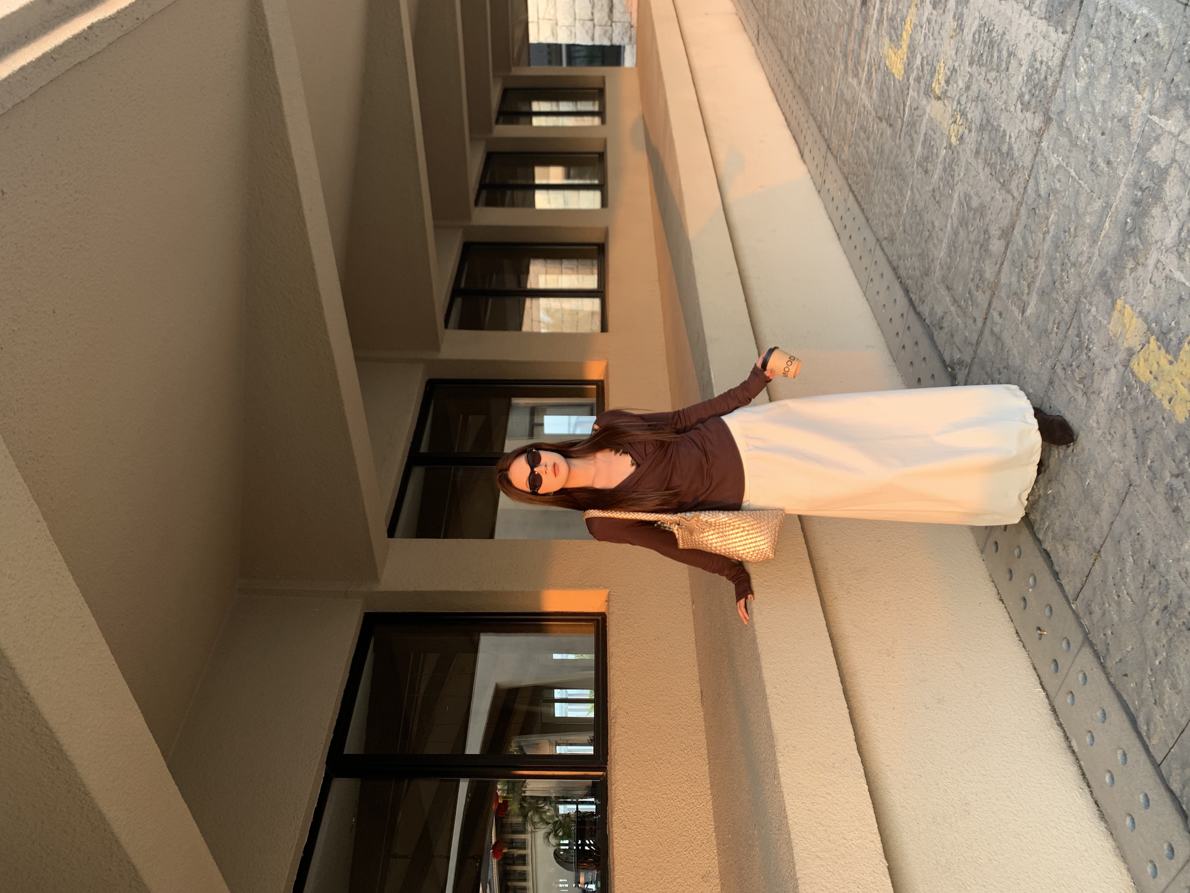 MAR 2025春季韩系小众气质高腰中长款半身裙女613008