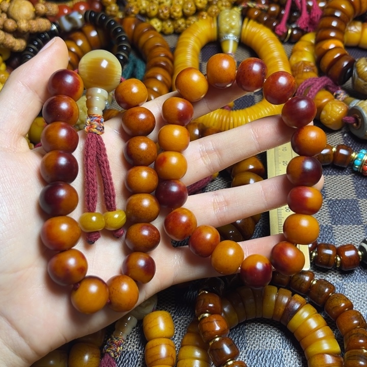 藏区骆驼骨材质5条串