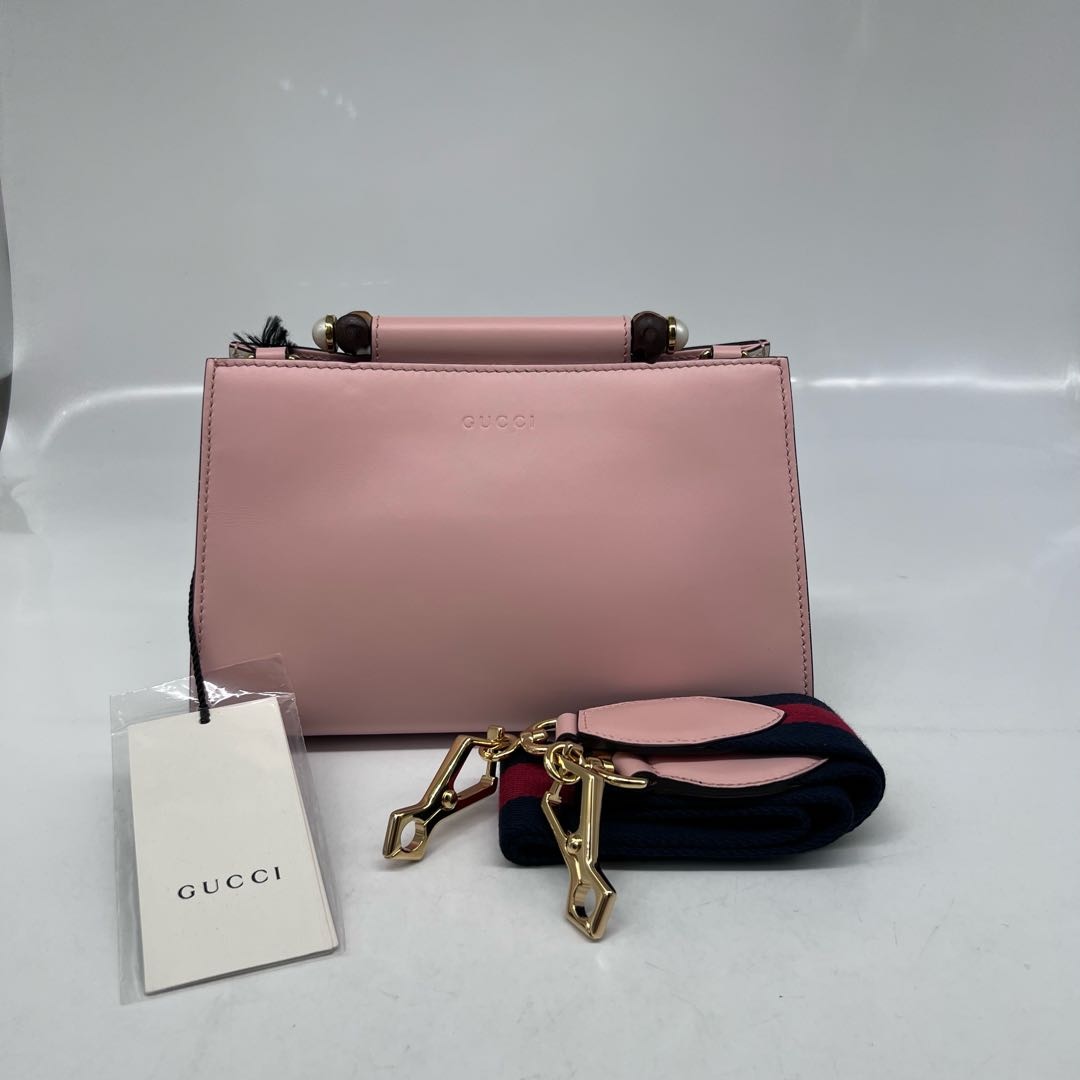 95新 GUCCI/古驰 Gucci竹节单肩包 90906