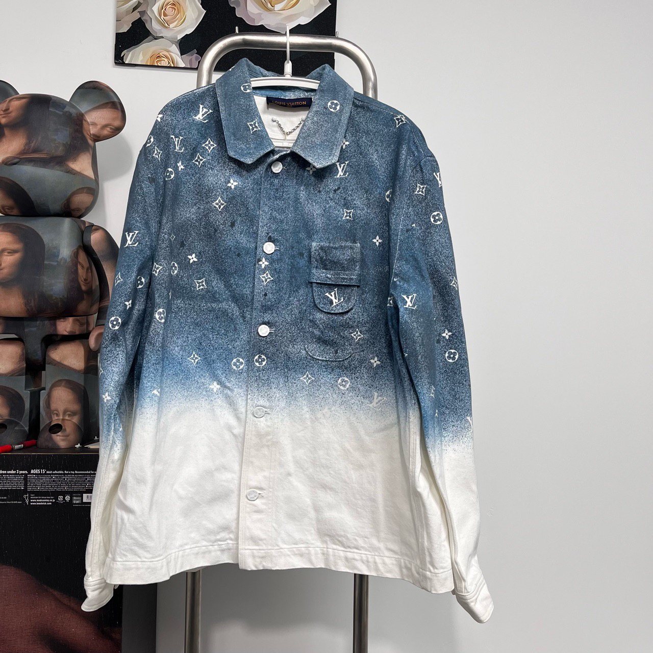 99新 LouisVuitton/路易威登 星空牛仔外套XXL长78胸126Q2501