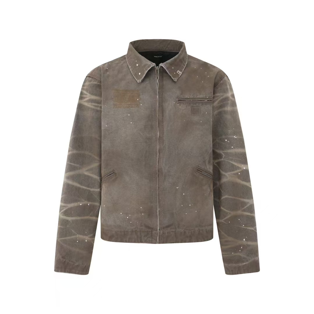 【日潮品牌】PANQ 25SS 底特律水洗泼墨夹克