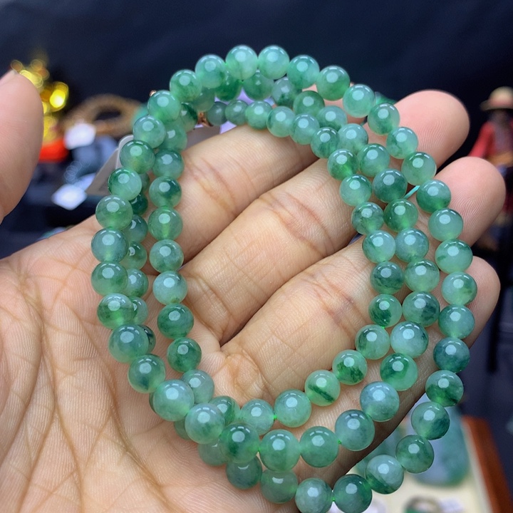 翡翠手链未镶嵌翡翠 5-6